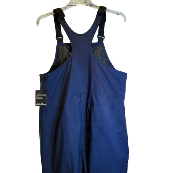 Eddie Bauer Ski Bibs Insulated Womens Large Navy Blue Waterproof Powder Search - Picture 4 of 15
